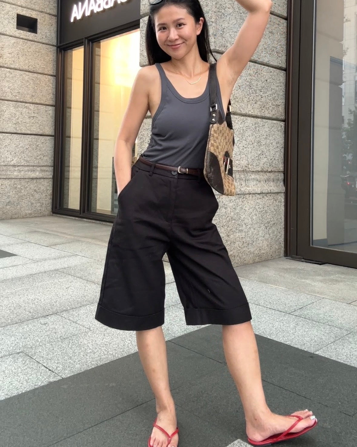 已斷貨🔥Tpliz2607帶胸墊背後交叉削肩小背心（4色可選）